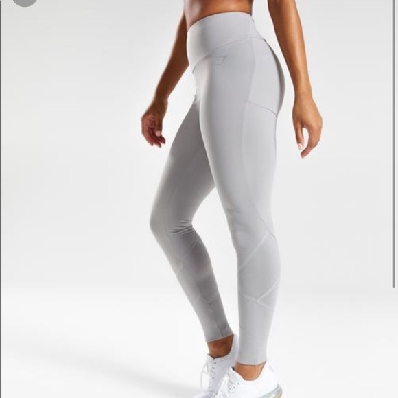 Gymshark Gray Fused Ankle Leggings XS - Picture 2 of 13